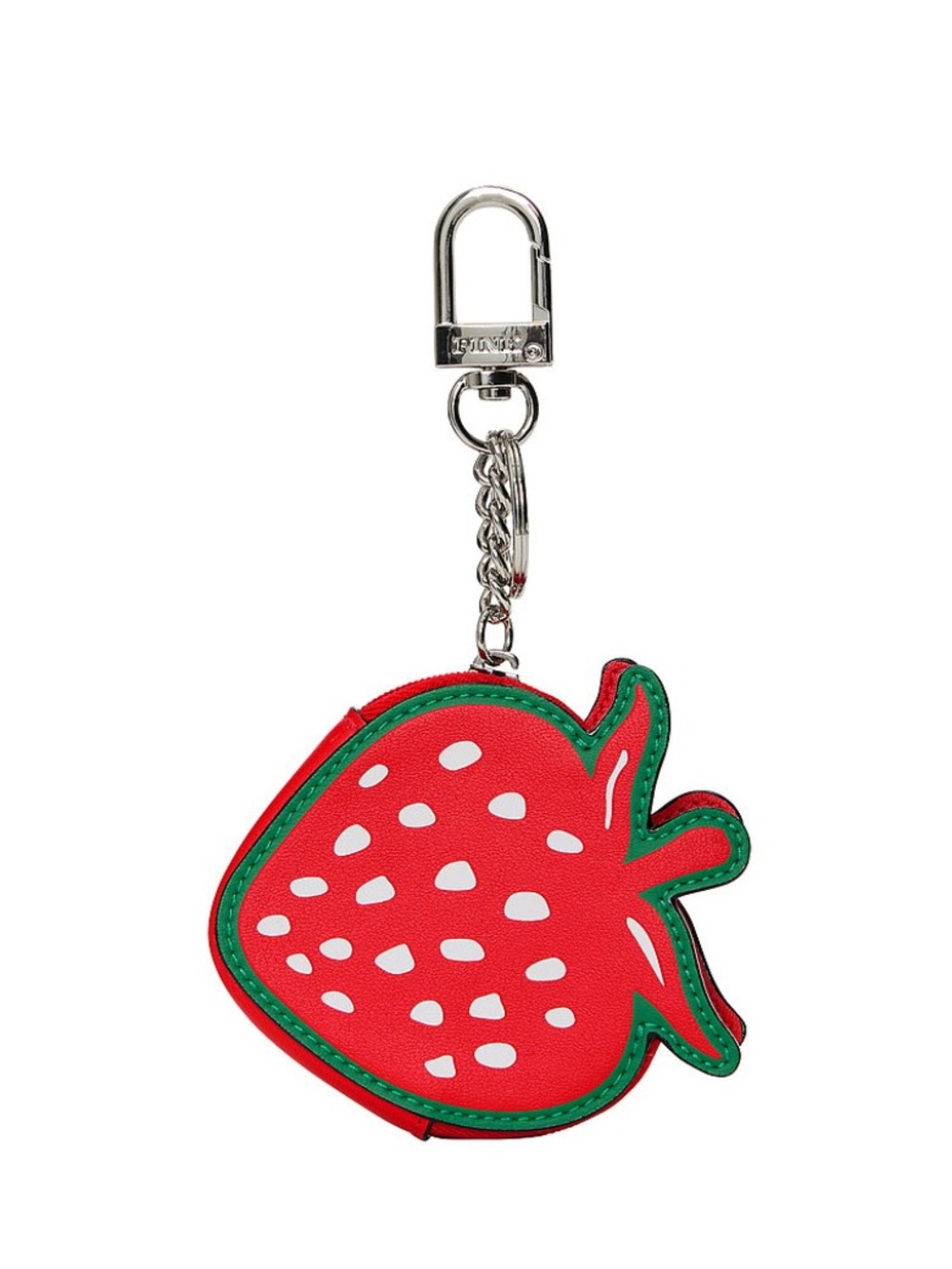 PINK Victoria’s Secret Strawberry Keychain Bag Charm - Red/Green